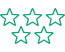 Imagem de estrelas verdes
